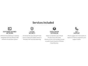 Aruba VPC Included services