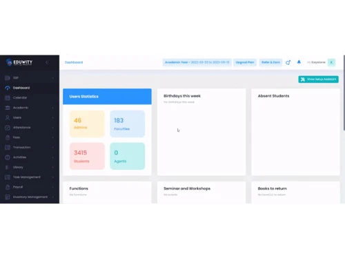 Eduwity Dashboard