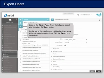 mithi skyconnect software-export