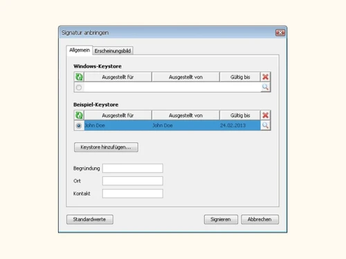 digisigner electronic signature-keystore