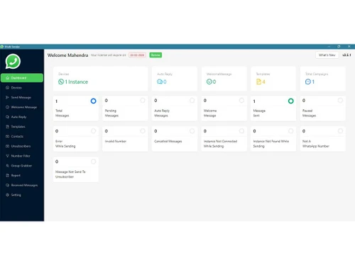 lifeweblink whatsapp marketing dashboard