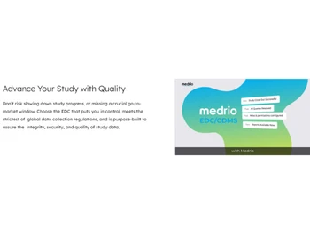 Medrio EDC Advance study