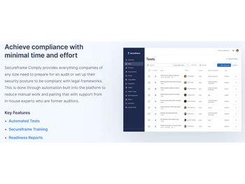 Secureframe Achieve compliance