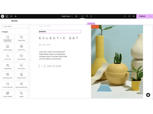 Elementor Drag and Drop
