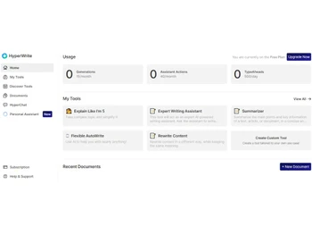 HyperWrite Dashboard