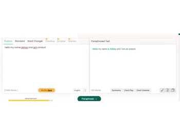 Paraphraser Dashboard