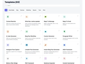 Easy Peasy AI Templates