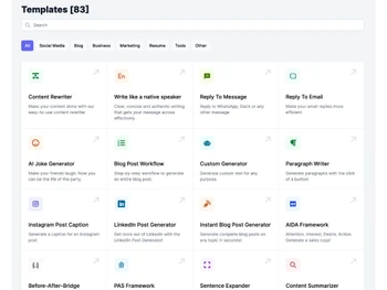 Easy Peasy AI Templates