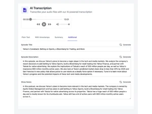 Easy Peasy AI Transcription