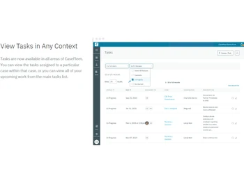 CaseFleet View tasks