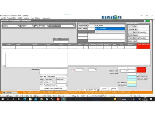Devisoft POS Transaction