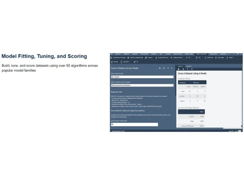 BlueSky Statistics Model fitting