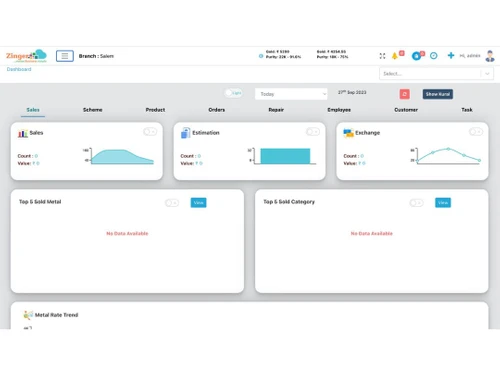 Zinger Jewellery ERP Sales