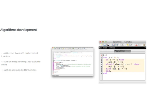 Scilab Algorithms development
