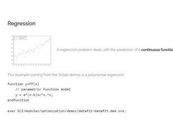 Scilab Regression
