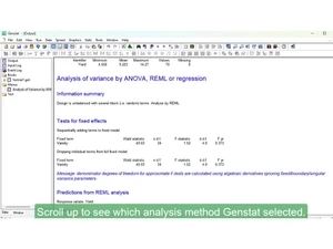 Genstat Information summary