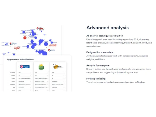 Displayr Advanced analysis