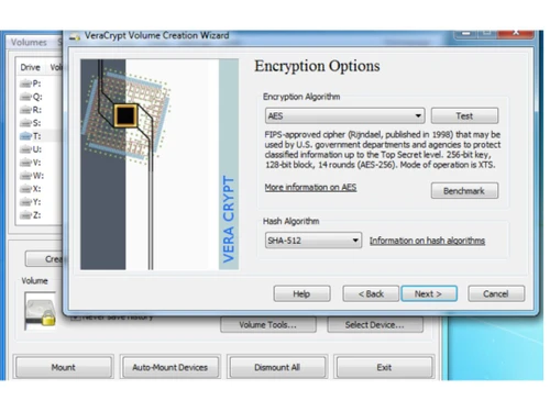 VeraCrypt Encryption options