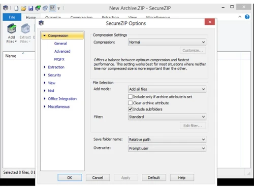 securezip-options