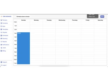 CMS Signage Playlist