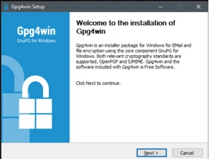 Gpg4win Installation