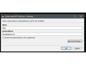 Gpg4win OpenPGP certificate