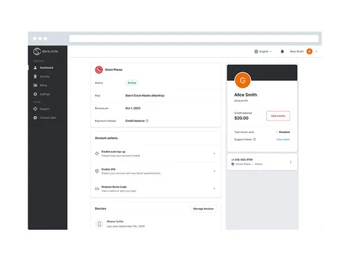 Silent Circle dashboard