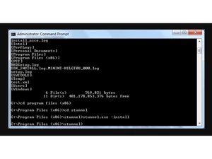 stunnel Command prompt