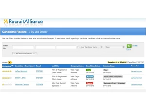 RecruitAlliance candidate