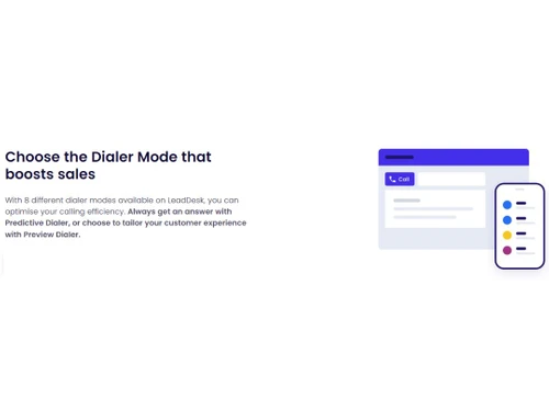 LeadDesk Dialer mode