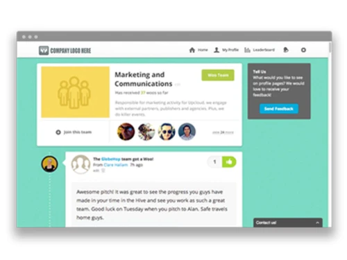 wooboard employee management notification