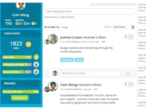 wooboard employee management profile