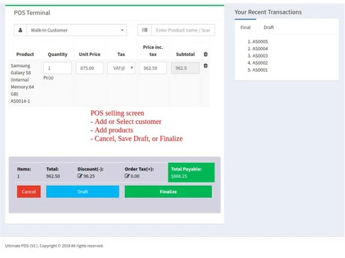 netyogi pos terminal