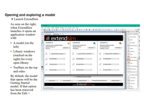 ExtendSim Model