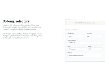 Reflect Run Selectors