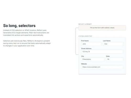 Reflect Run Selectors