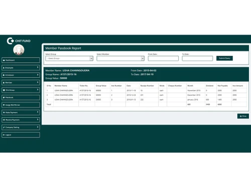 Ultimez Chit Fund Transactions