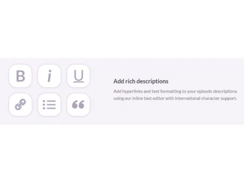 Omny Studio Descriptions