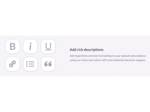 Omny Studio Descriptions