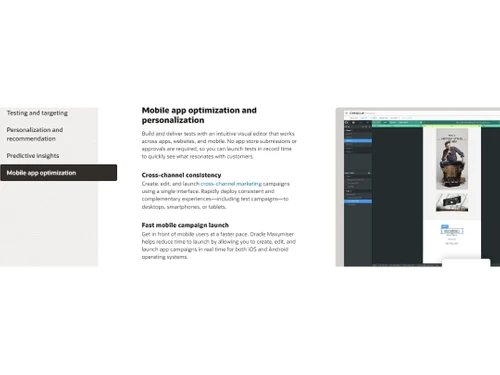Oracle Maxymiser Mobile app optimization