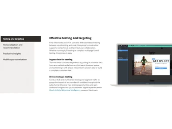 Oracle Maxymiser Testing & targeting