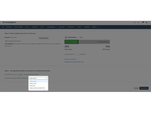 campaigner contact management