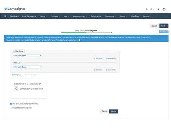 Campaigner dashboard