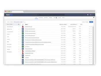 SuiteFiles Dashboard