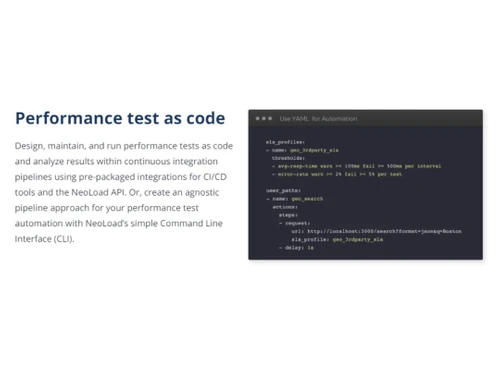 Tricentis NeoLoad Performance