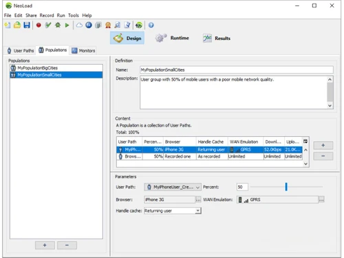Tricentis NeoLoad-design