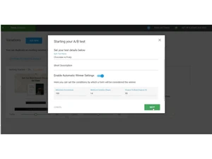 Thrive optimize AB test