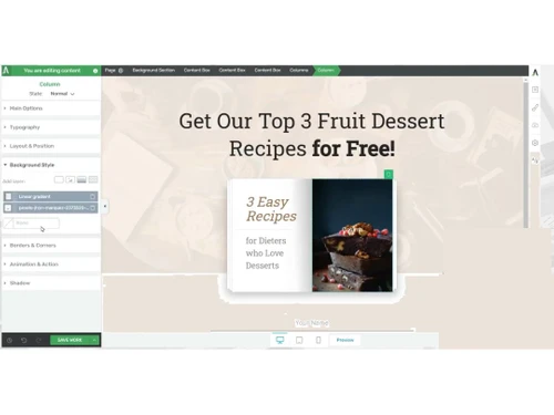 Thrive optimize Dashboard