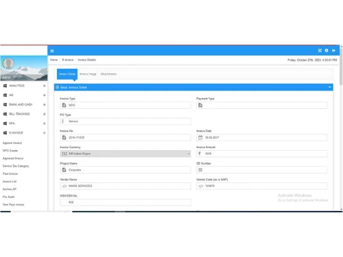 procureavenue invoices