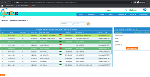 Integer Solution LabEase Report Generation example